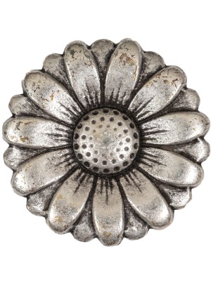 Silver Sunflower Shank Back Metal Button – 48L/30.5mm Silver Sunflower Shank Back Metal Button – 48L/30.5mm