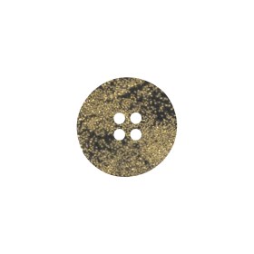 Black and Gold Glitter 4-Hole Plastic Button – 24L/15mm Black and Gold Glitter 4-Hole Plastic Button – 24L/15mm
