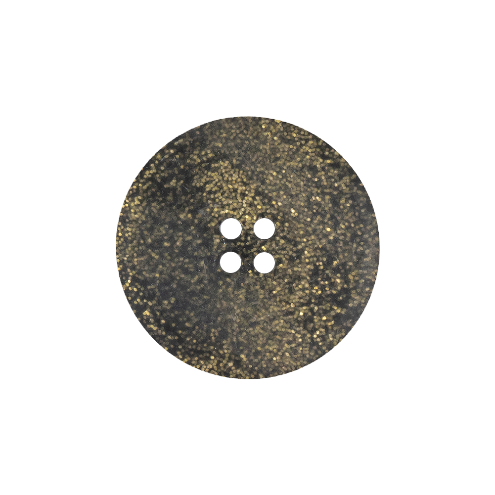 Black and Gold Glitter 4-Hole Plastic Button – 36L/23mm Black and Gold Glitter 4-Hole Plastic Button – 36L/23mm
