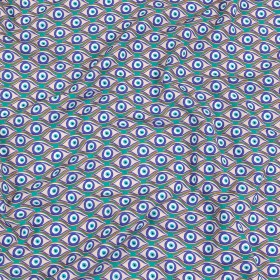 Green and Blue Evil Eye UV Protective Compression Swimwear Tricot with Aloe Vera Microcapsules Green and Blue Evil Eye UV Protective Compression Swimwear Tricot with Aloe Vera Microcapsules