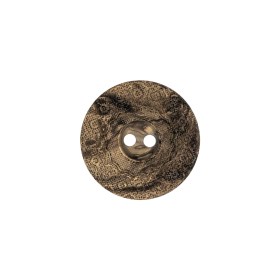 Italian Brown and Tan Wood-Look Lacy Textured Wide Rim 2-Hole Plastic Button – 28L/18mm Italian Brown and Tan Wood-Look Lacy Textured Wide Rim 2-Hole Plastic Button – 28L/18mm