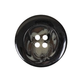 Black, Stone Gray and Beige Translucent Swirls 4-Hole Plastic Button – 40L/25.5mm Black, Stone Gray and Beige Translucent Swirls 4-Hole Plastic Button – 40L/25.5mm