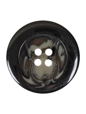 Black, Stone Gray and Beige Translucent Swirls 4-Hole Plastic Button – 40L/25.5mm Black, Stone Gray and Beige Translucent Swirls 4-Hole Plastic Button – 40L/25.5mm