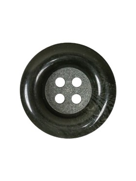 Dark Green Chunky Rolled Rim 4-Hole Plastic Button – 35L/22mm Dark Green Chunky Rolled Rim 4-Hole Plastic Button – 35L/22mm