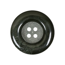 Dark Green Chunky Rolled Rim 4-Hole Plastic Button – 42L/27mm Dark Green Chunky Rolled Rim 4-Hole Plastic Button – 42L/27mm