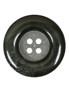 Dark Green Chunky Rolled Rim 4-Hole Plastic Button – 42L/27mm Dark Green Chunky Rolled Rim 4-Hole Plastic Button – 42L/27mm