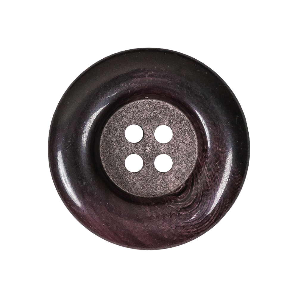 Port Royale Chunky Rolled Rim 4-Hole Plastic Button – 42L/27mm Port Royale Chunky Rolled Rim 4-Hole Plastic Button – 42L/27mm