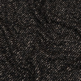 Black and Beige Speckled Diagonal Stripes Fulled Wool Knit Black and Beige Speckled Diagonal Stripes Fulled Wool Knit