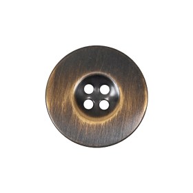 Antique Brass Metal 4-Hole Button – 36L/23mm Antique Brass Metal 4-Hole Button – 36L/23mm