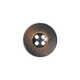 Antique Brass Metal 4-Hole Button – 28L/18mm Antique Brass Metal 4-Hole Button – 28L/18mm
