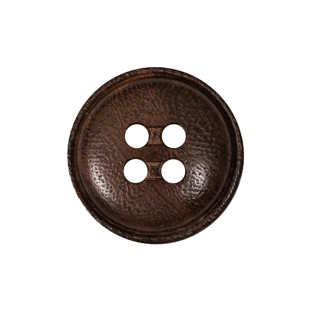 Deep Brown Dome Shaped 4-Hole Wood Button – 38L/24mm Deep Brown Dome Shaped 4-Hole Wood Button – 38L/24mm
