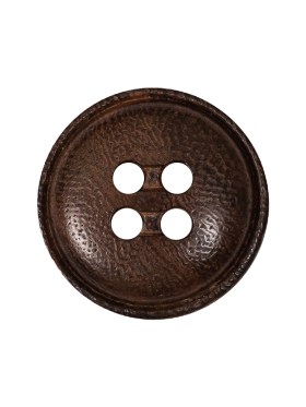 Deep Brown Dome Shaped 4-Hole Wood Button – 38L/24mm Deep Brown Dome Shaped 4-Hole Wood Button – 38L/24mm