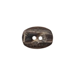 Gray and Brown Wood-Look Oval 2-Hole Plastic Button – 28L/18mm Gray and Brown Wood-Look Oval 2-Hole Plastic Button – 28L/18mm