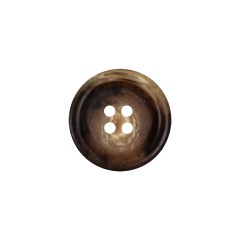 Demitasse and Beige Swirled Semitranslucent 4-Hole Plastic Button – 28L/18mm Demitasse and Beige Swirled Semitranslucent 4-Hole Plastic Button – 28L/18mm