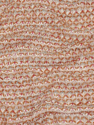 Italian Ivory, Camel and Pink Tactile Cotton and Polyester Sweater Knit Italian Ivory, Camel and Pink Tactile Cotton and Polyester Sweater Knit