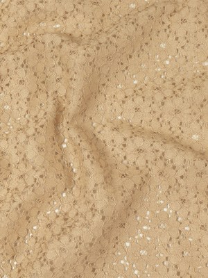 Metallic Gold and Beige Floral Corded Lace Metallic Gold and Beige Floral Corded Lace