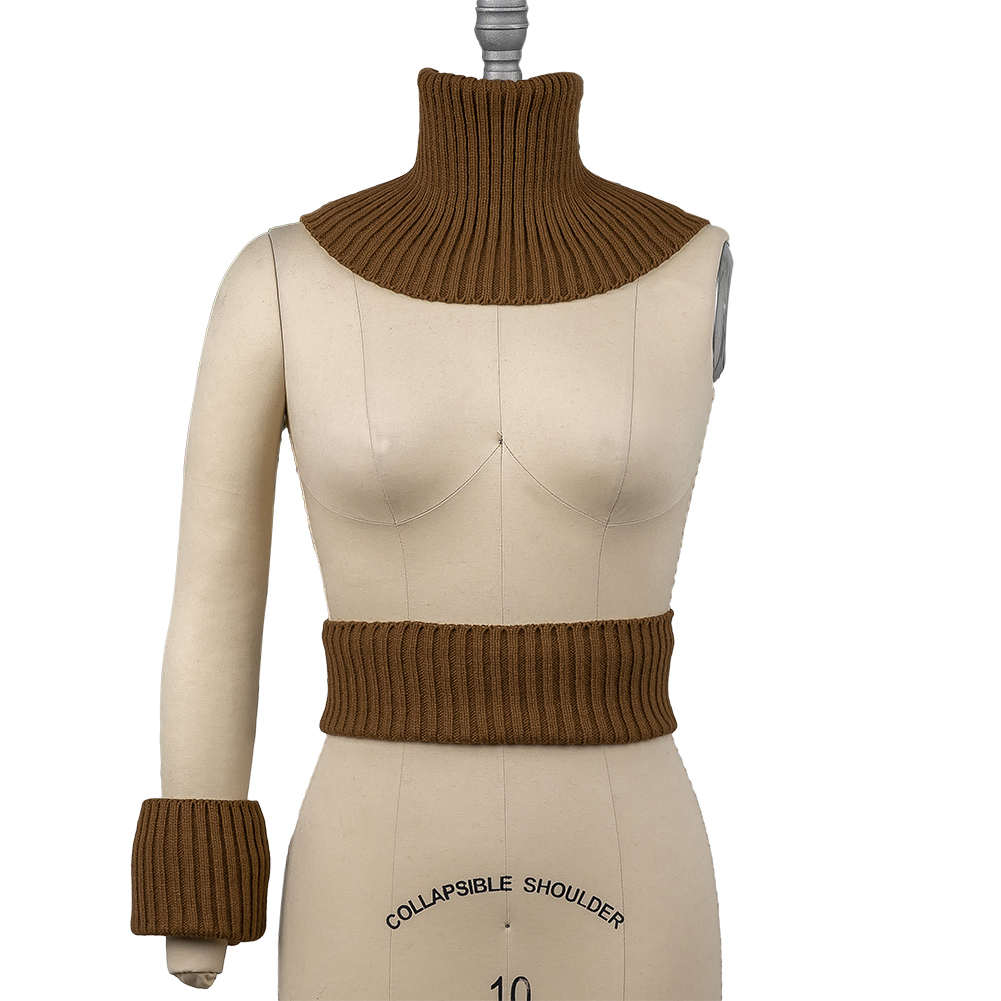 Alta Caramel Chunky 2×2 Rib Knit Sweater Trim Bundle – 3pc Alta Caramel Chunky 2×2 Rib Knit Sweater Trim Bundle – 3pc