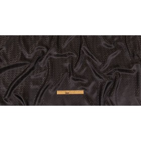Black and Charcoal Faux 3D Boxes Jacquard Lining Black and Charcoal Faux 3D Boxes Jacquard Lining