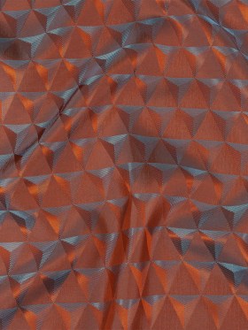 Blue and Orange Bi-Color Triangles Jacquard Lining Blue and Orange Bi-Color Triangles Jacquard Lining