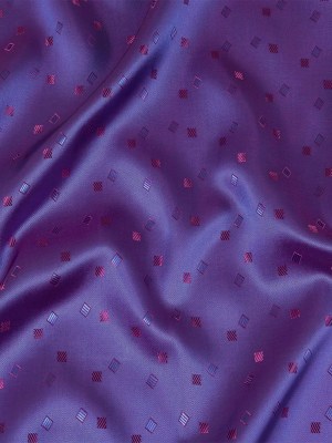 Purple and Blue Bi-Color Sprinkled Squares Jacquard Lining Purple and Blue Bi-Color Sprinkled Squares Jacquard Lining