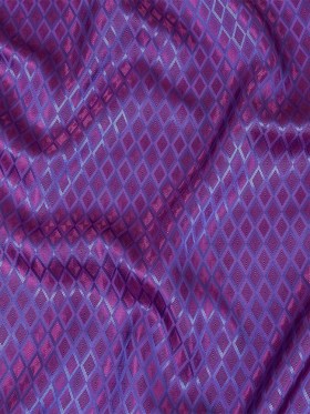 Magenta and Blue Bi-Color Diamonds Jacquard Lining Magenta and Blue Bi-Color Diamonds Jacquard Lining