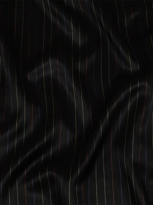 Black and Rainbow Pinstriped Acetate Twill Lining Black and Rainbow Pinstriped Acetate Twill Lining