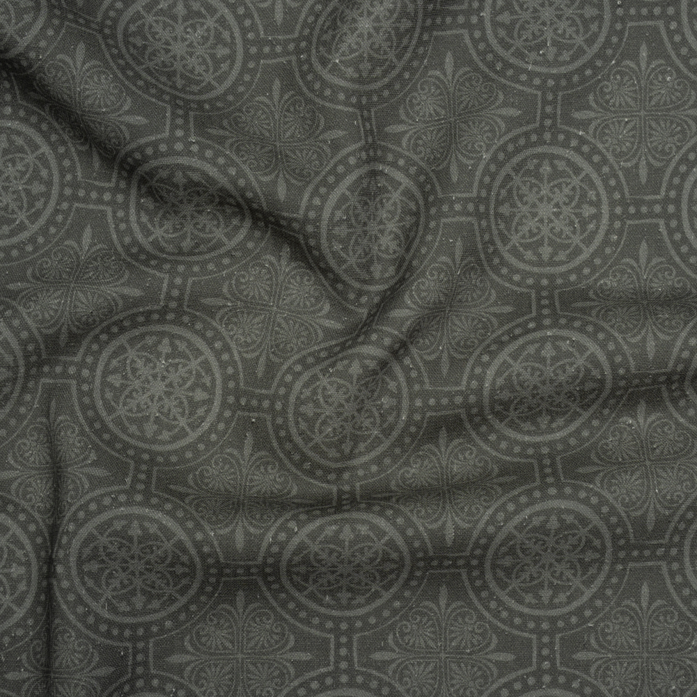 Linen and Rayon Woven Print – Gray Medallions – Mood Exclusive Gawain’s Glory Linen and Rayon Woven Print – Gray Medallions – Mood Exclusive Gawain’s Glory