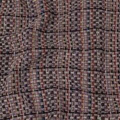 Gray, Navy and Multicolor Tweedy Plaid Blended Wool Woven Gray, Navy and Multicolor Tweedy Plaid Blended Wool Woven
