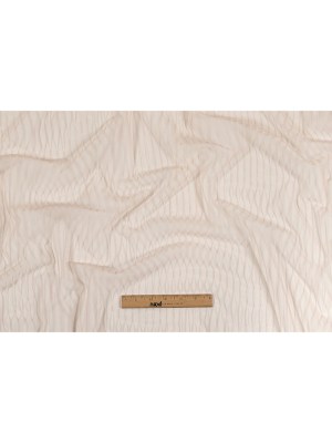 Embroidery Striped Tulle – Blush – Elsinore Collection Embroidery Striped Tulle – Blush – Elsinore Collection