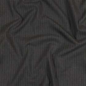 Gray and Beige Pinstriped Cotton and Polyester Suiting Gray and Beige Pinstriped Cotton and Polyester Suiting