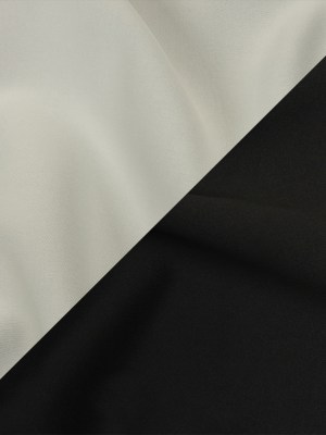 Double Faced Stretch Neoprene 3yd Bundle – Black and White – Wave Collection Double Faced Stretch Neoprene 3yd Bundle – Black and White – Wave Collection