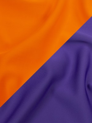 Double Faced Stretch Neoprene 3yd Bundle – Carrot and Imperial Purple – Wave Collection Double Faced Stretch Neoprene 3yd Bundle – Carrot and Imperial Purple – Wave Collection
