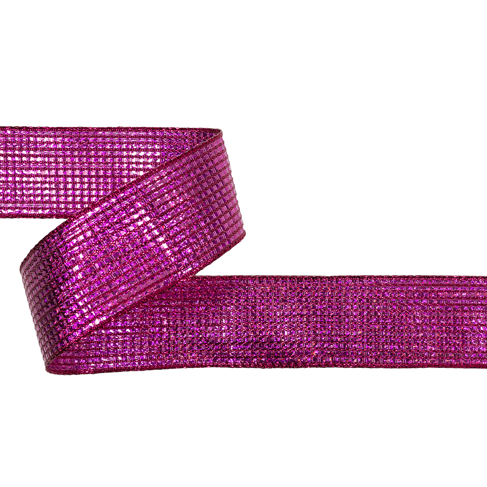 Metallic Fuchsia Iridescent Wire Edged Ribbon – 1.5″ Metallic Fuchsia Iridescent Wire Edged Ribbon – 1.5″