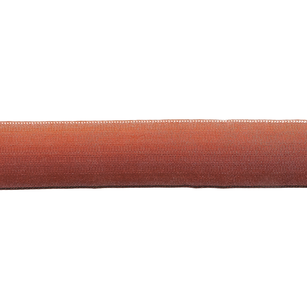 Rust Ombre Wire Edged Ribbon - 0.875"