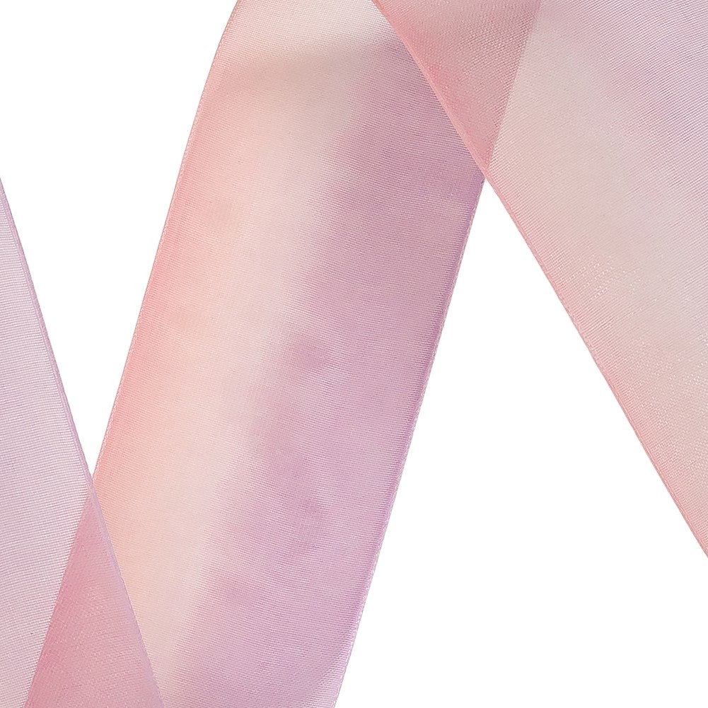 Sheer Royal Lilac and Pink Ombre Ribbon - 1.5"