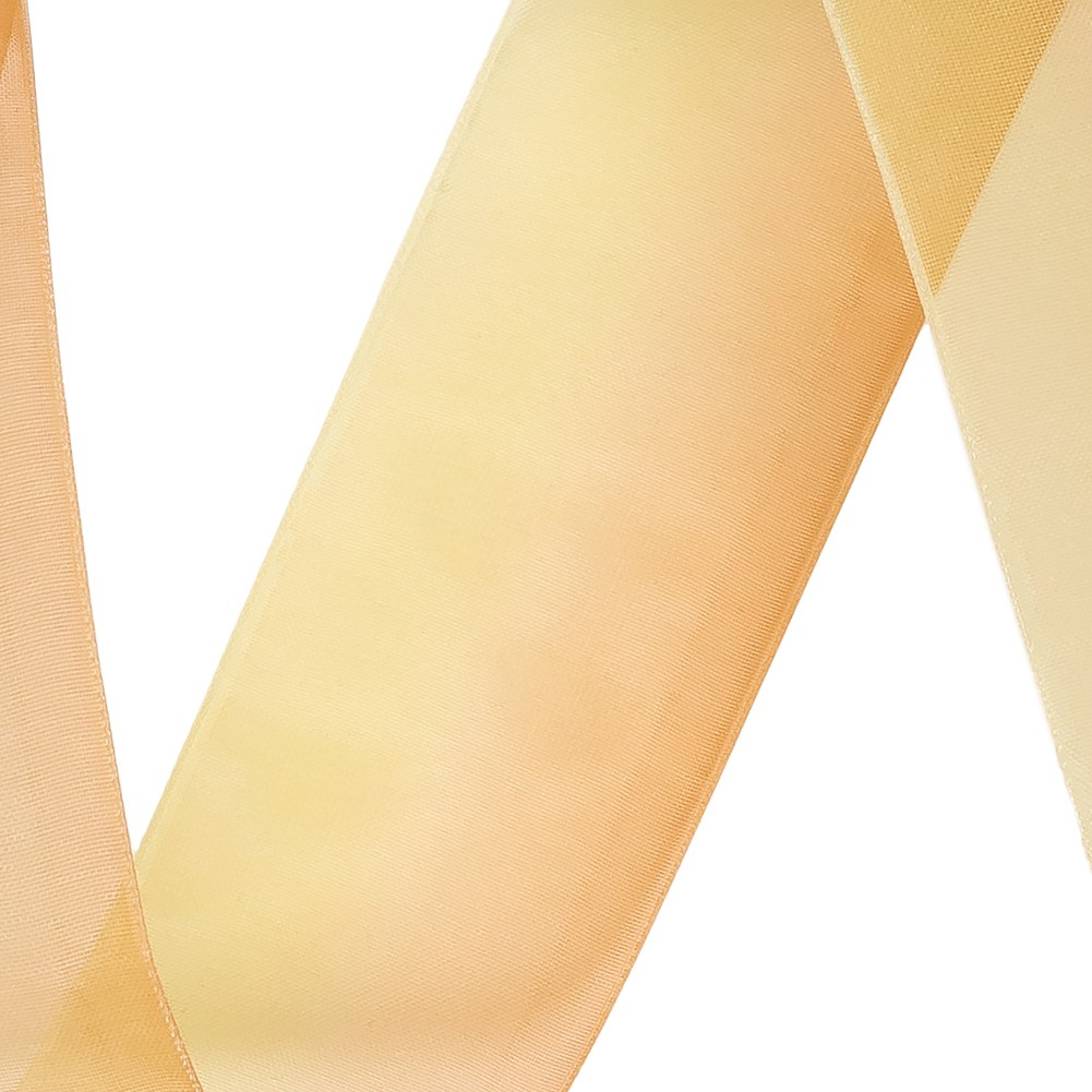 Sheer Yellow and Orange Ombre Ribbon - 1.5"