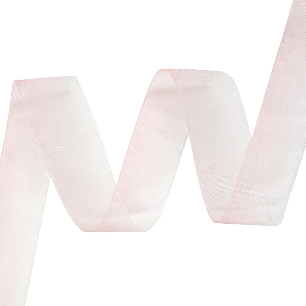 Sheer Pink and White Alyssum Ombre Ribbon – 1.5″ Sheer Pink and White Alyssum Ombre Ribbon – 1.5″