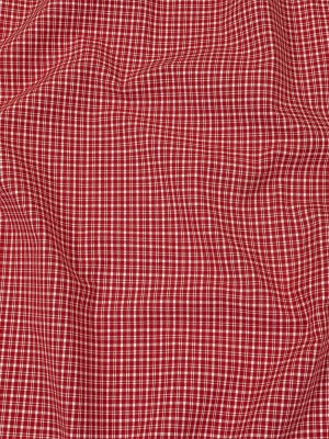 Pima Cotton Shirting – Red and White Plaid Pima Cotton Shirting – Red and White Plaid