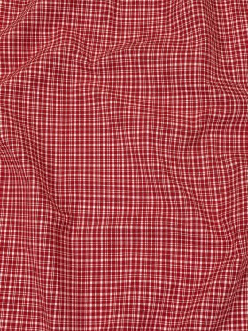 Pima Cotton Shirting – Red and White Plaid Pima Cotton Shirting – Red and White Plaid
