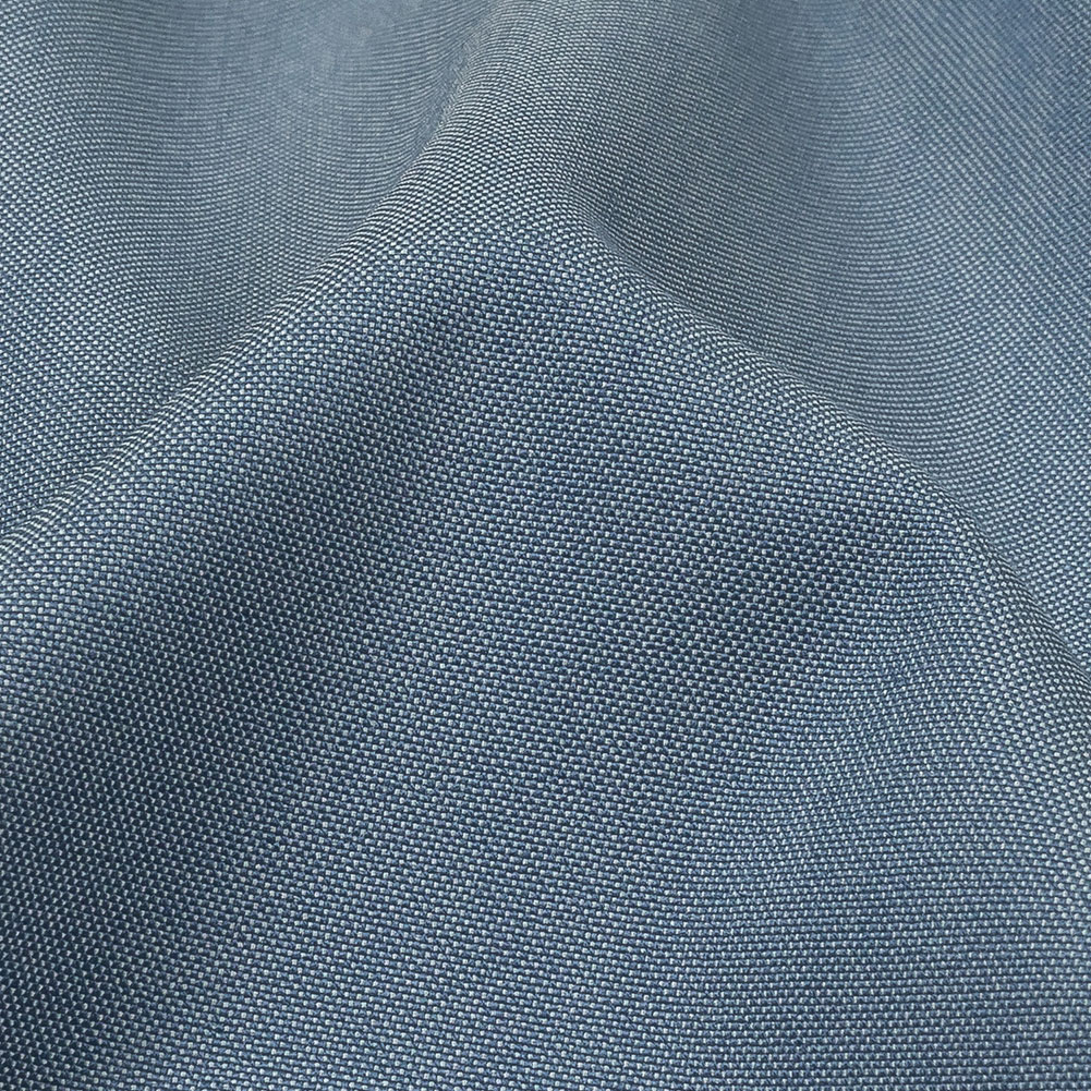Liz Claiborne Coastal Blue Stretch Polyester Chambray