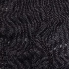 Obsidian and Black Onyx Net-Like Cotton and Polyester Novelty Woven Obsidian and Black Onyx Net-Like Cotton and Polyester Novelty Woven