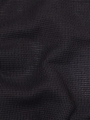 Obsidian and Black Onyx Net-Like Cotton and Polyester Novelty Woven Obsidian and Black Onyx Net-Like Cotton and Polyester Novelty Woven