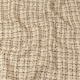 Fog, Amphora and Rocky Road Plaid Tweedy Polyester Boucle Fog, Amphora and Rocky Road Plaid Tweedy Polyester Boucle