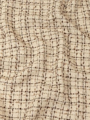 Fog, Amphora and Rocky Road Plaid Tweedy Polyester Boucle Fog, Amphora and Rocky Road Plaid Tweedy Polyester Boucle