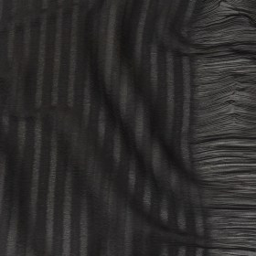 The Row Italian Black Pleated Stripes Polyester Chiffon The Row Italian Black Pleated Stripes Polyester Chiffon
