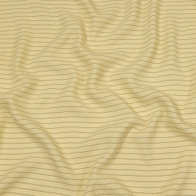 The Row Italian Banana and Brown Herringbone Stripe Viscose and Polyester Woven The Row Italian Banana and Brown Herringbone Stripe Viscose and Polyester Woven
