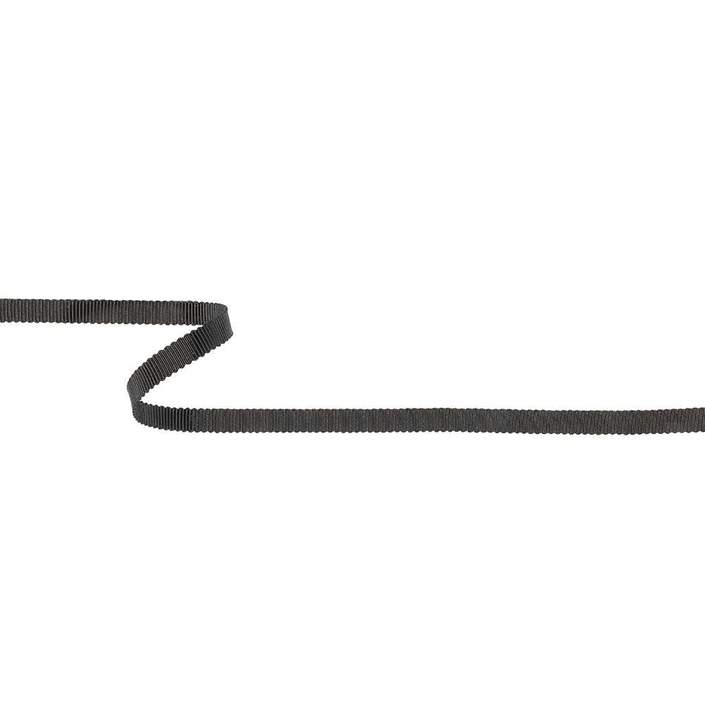 Black Recycled Polyester Petersham Grosgrain Ribbon – 6mm Black Recycled Polyester Petersham Grosgrain Ribbon – 6mm