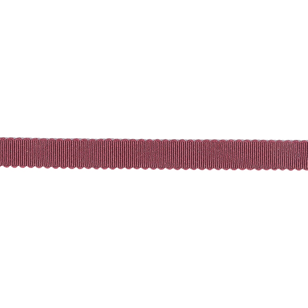 Dark Raspberry Recycled Polyester Petersham Grosgrain Ribbon - 6mm