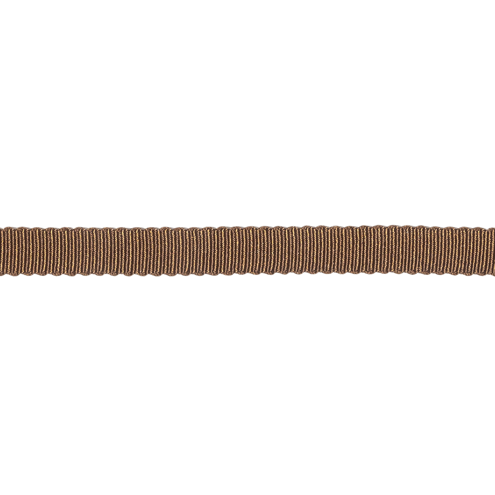 Brown Recycled Polyester Petersham Grosgrain Ribbon - 6mm
