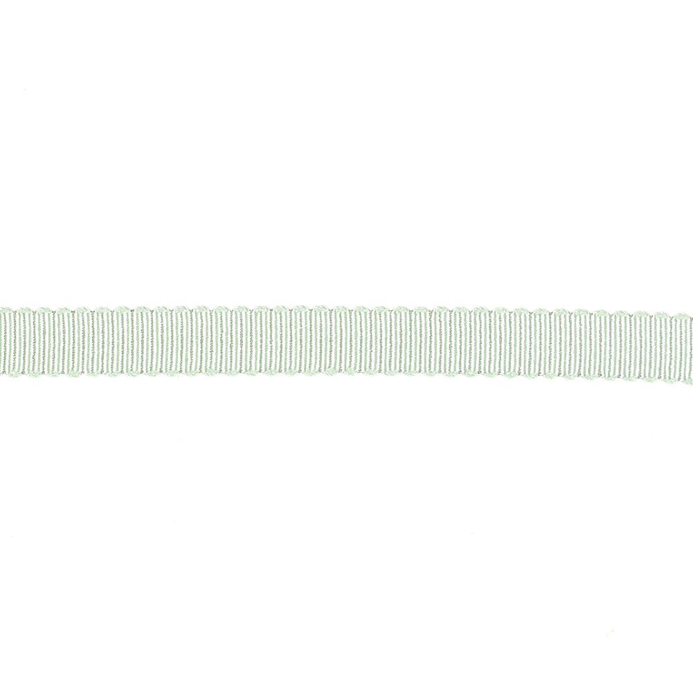 Spearmint Recycled Polyester Petersham Grosgrain Ribbon - 6mm